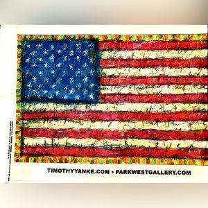 NEW Tim Yanke Yankee Doodle Cloth Flag Special Edition